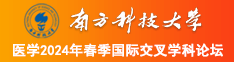 两根肉棒插入小骚逼免费观看视频南方科技大学医学2024年春季国际交叉学科论坛